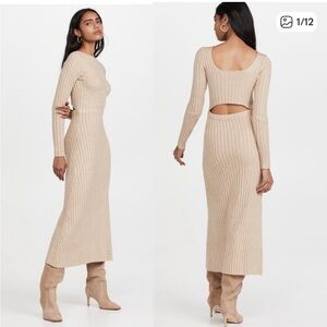 NWT - Lioness Beige Midi dress